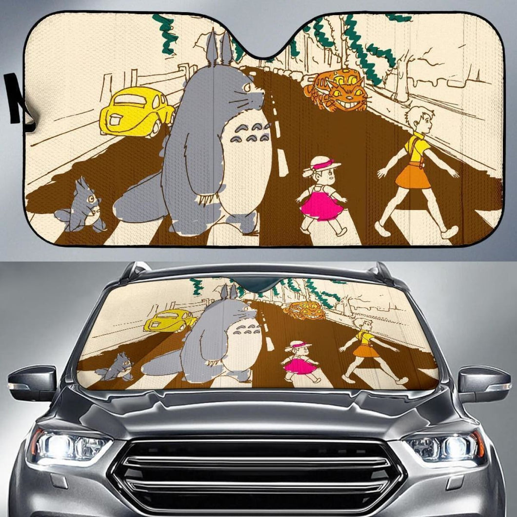 Totoro Abbey Road Auto Sun Shade Nh07 Universal Fit 111204 - CarInspirations