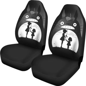 Totoro Art Car Seat Covers My Neighbor Totoro Cartoon H050320 Universal Fit 072323 - CarInspirations