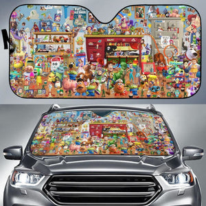 Toy Story All Characters Auto Sun Shade Nh07 Universal Fit 111204 - CarInspirations