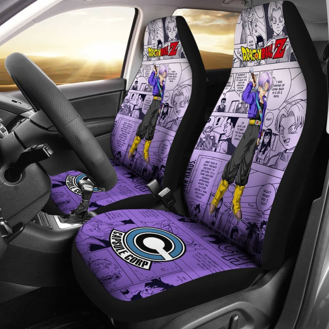 Trunks Characters Dragon Ball Z Car Seat Covers Manga Mixed Anime Universal Fit 194801 - CarInspirations