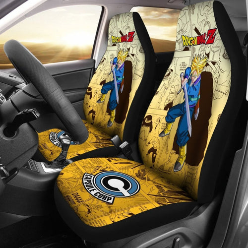 Trunks Saiyan Characters Dragon Ball Z Car Seat Covers Manga Mixed Anime Universal Fit 194801 - CarInspirations