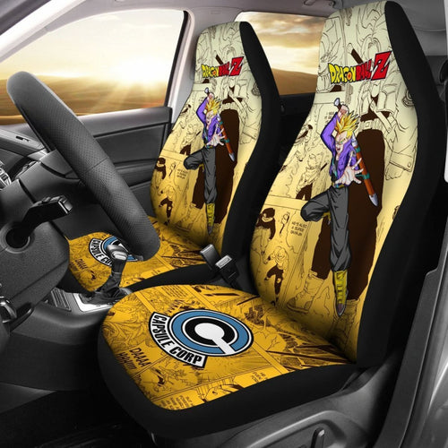 Trunks Saiyan Dragon Ball Z Car Seat Covers Manga Mixed Anime Cool Universal Fit 194801 - CarInspirations