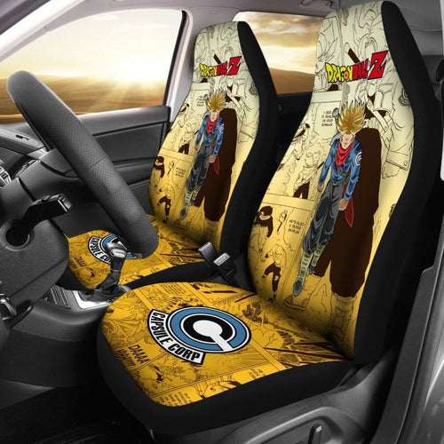 Trunks Saiyan Dragon Ball Z Car Seat Covers Manga Mixed Anime Universal Fit 194801 - CarInspirations