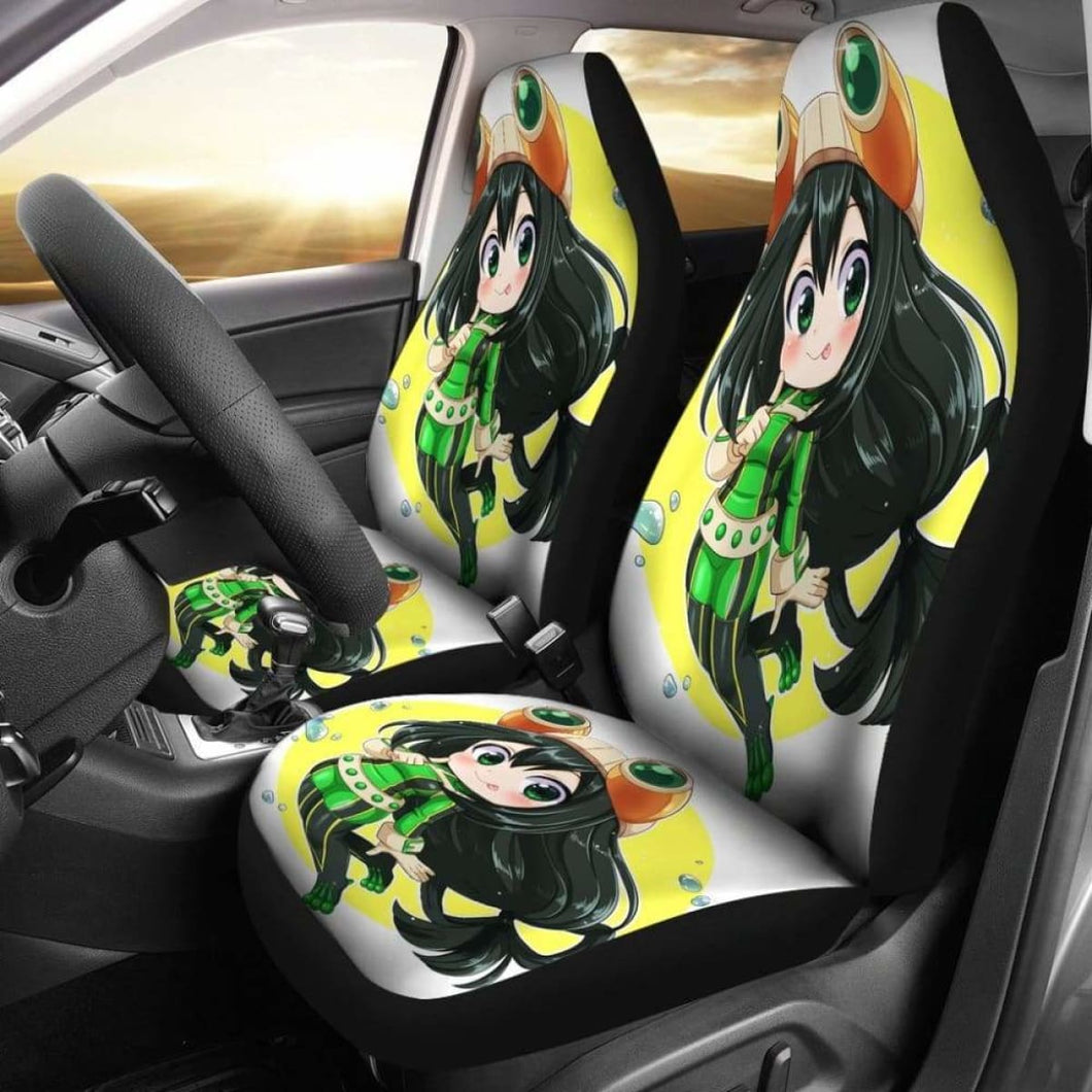 Tsuyu Chibi Car Seat Covers Universal Fit 051012 - CarInspirations