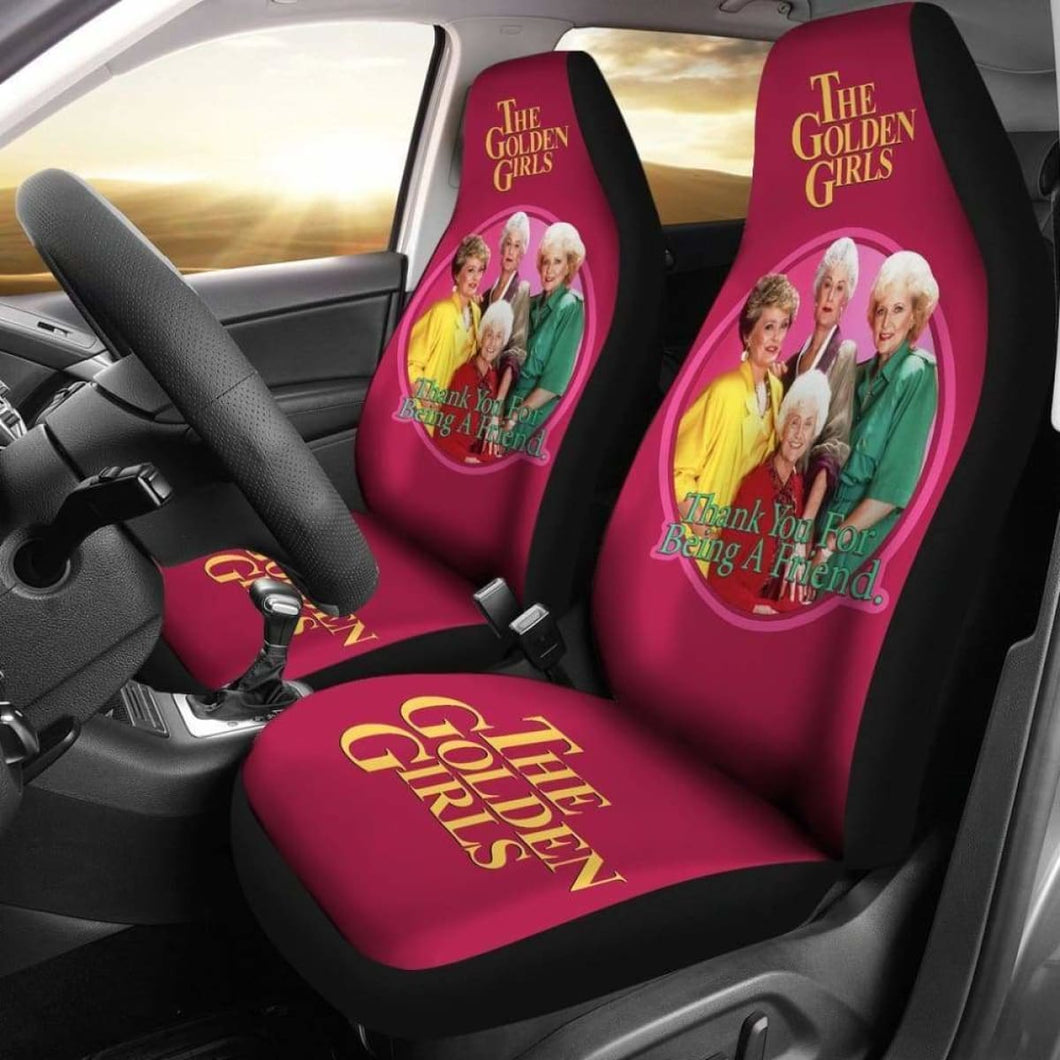 Tv Show The Golden Girls Circle Friend Car Seat Cover2 Universal Fit 051012 - CarInspirations