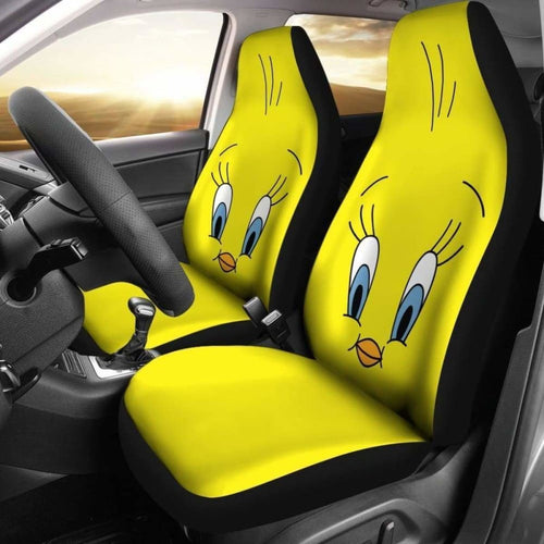 Tweety Bird Zoom 3D Cartoon Car Seat Covers Universal Fit 051012 - CarInspirations