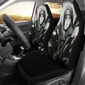 Uchiha Itachi Black And White Seat Covers 101719 Universal Fit - CarInspirations