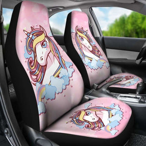 Unicorn Cute Cartoon Car Seat Covers Universal Fit 051012 - CarInspirations