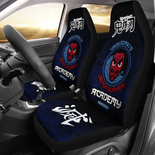 Urokodaki Academy Demon Slayer Car Seat Covers For Fan Anime Universal Fit 194801 - CarInspirations