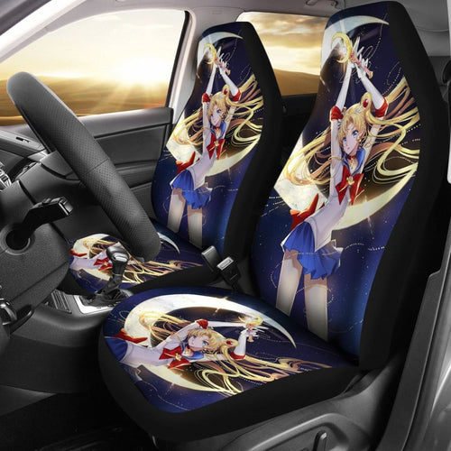 Usagi Tsukino Beauty Car Seat Covers Sailor Moon Manga Fan Gift H031620 Universal Fit 225311 - CarInspirations