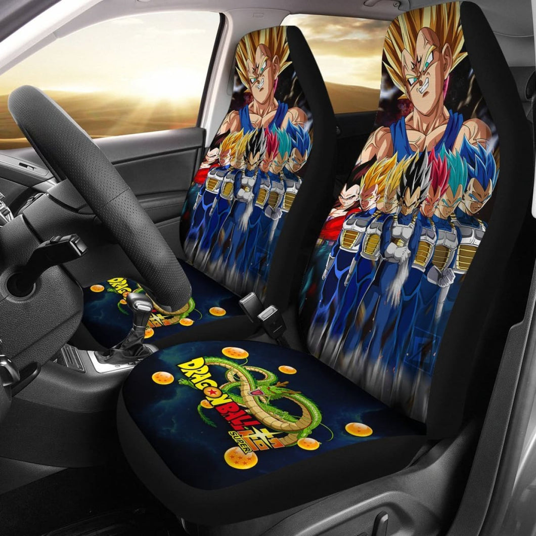 Vegeta Art Dragon Ball Car Seat Covers Manga Fan Gift Universal Fit 103530 - CarInspirations
