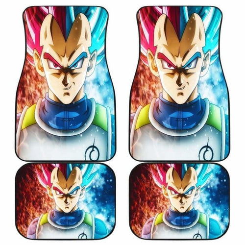 Vegeta Blue And God Saiyan Dragon Ball Car Floor Mats Universal Fit 051912 - CarInspirations