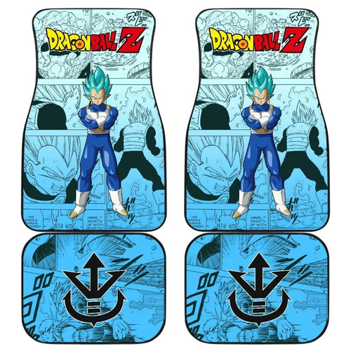 Vegeta Blue Characters Dragon Ball Z Car Floor Mats Manga Mixed Anime Universal Fit 175802 - CarInspirations