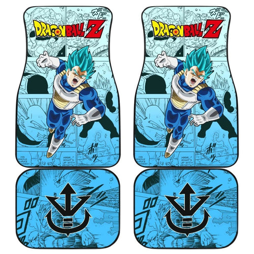 Vegeta Blue Dragon Ball Z Car Floor Mats Manga Mixed Anime Memes Universal Fit 175802 - CarInspirations