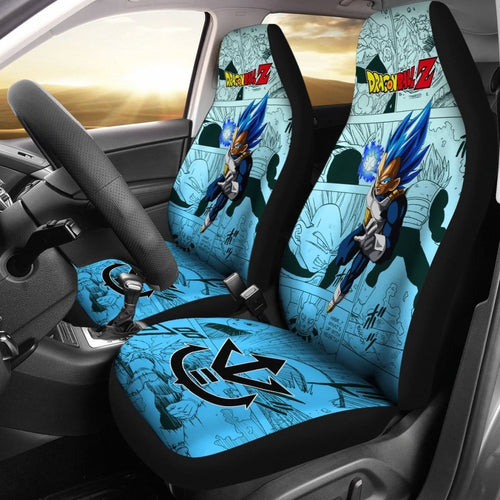 Vegeta Blue Dragon Ball Z Car Seat Covers Manga Mixed Anime Strong Universal Fit 194801 - CarInspirations