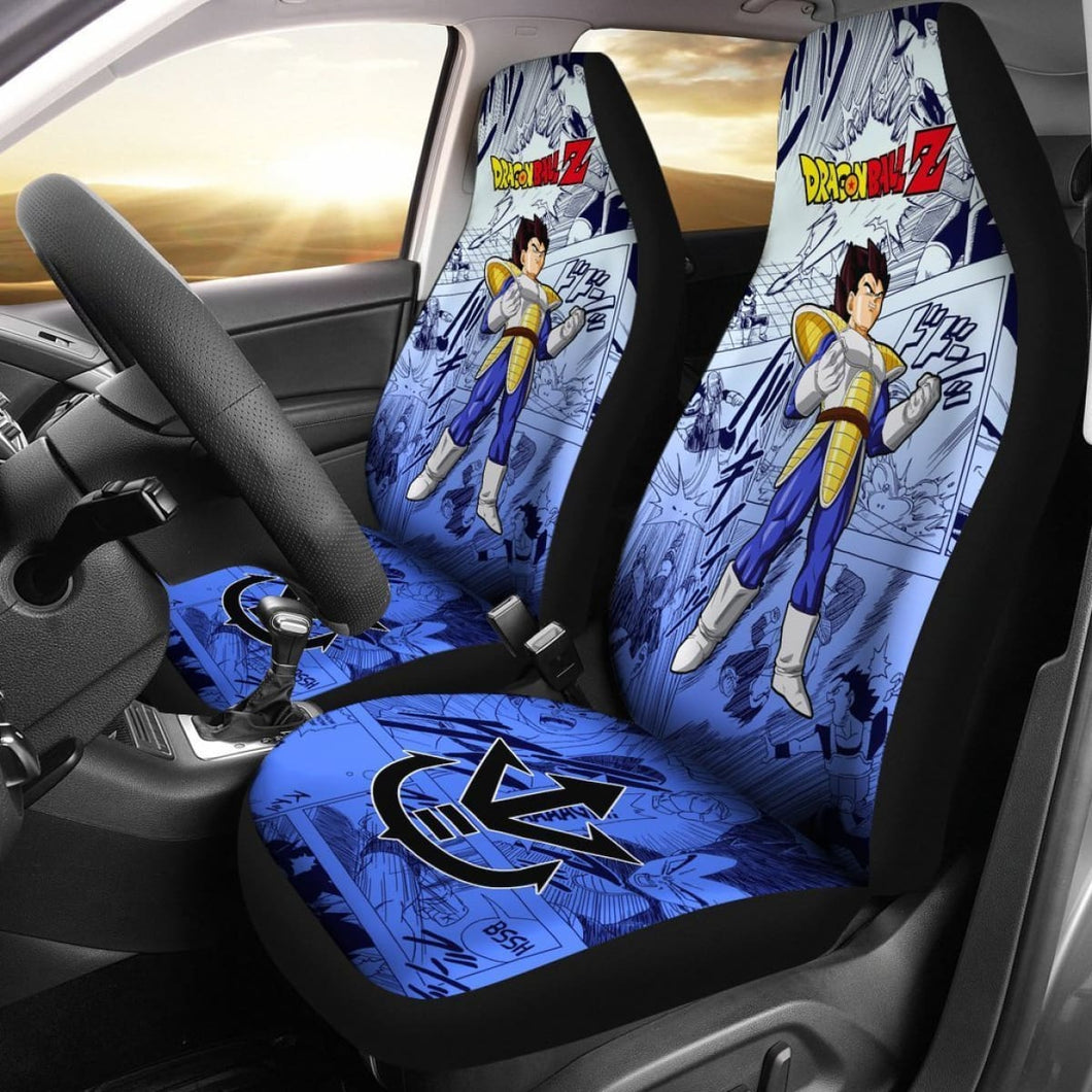 Vegeta Dragon Ball Z Car Seat Covers Manga Mixed Anime Universal Fit 194801 - CarInspirations