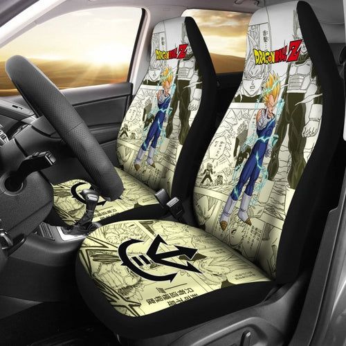 Vegeta Saiyan Characters Dragon Ball Z Car Seat Covers Manga Mixed Anime Universal Fit 194801 - CarInspirations