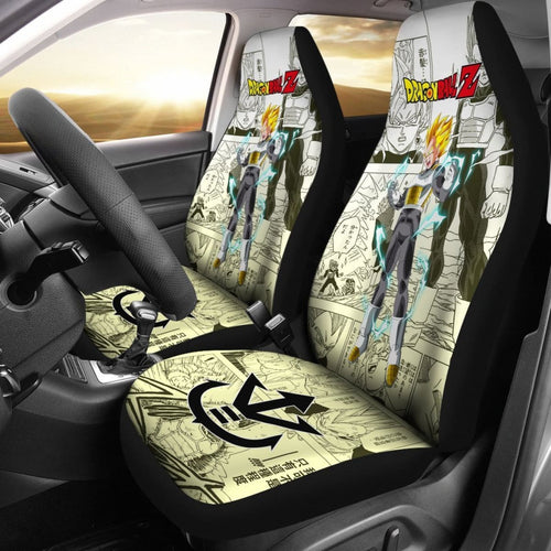 Vegeta Saiyan Dragon Ball Z Car Seat Covers Manga Mixed Anime Cool Universal Fit 194801 - CarInspirations