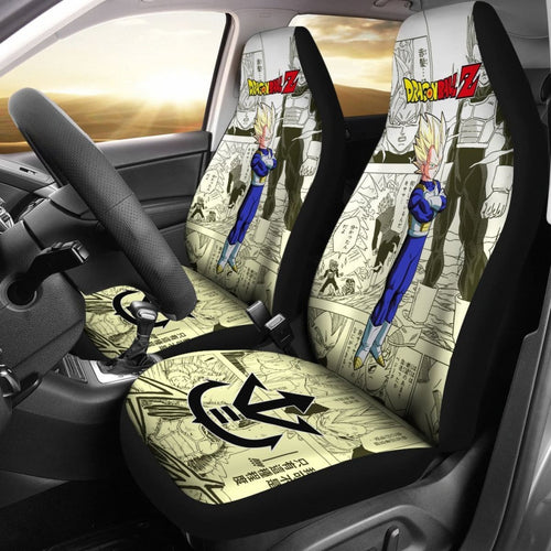 Vegeta Saiyan Dragon Ball Z Car Seat Covers Manga Mixed Anime Universal Fit 194801 - CarInspirations