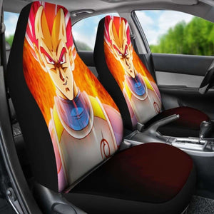 Vegeta Super Saiyan God Car Seat Covers Universal Fit 051012 - CarInspirations