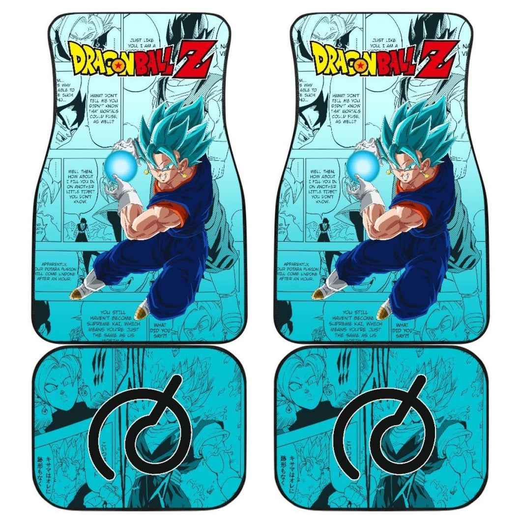 Vegito Characters Dragon Ball Z Car Floor Mats Manga Mixed Anime Universal Fit 175802 - CarInspirations