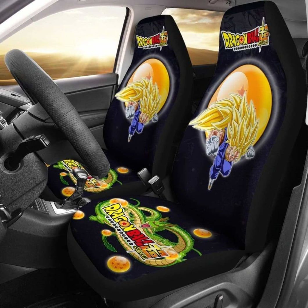 Vegito Super Saiyan 3 Shenron Dragon Ball Anime Car Seat Covers Universal Fit 051012 - CarInspirations