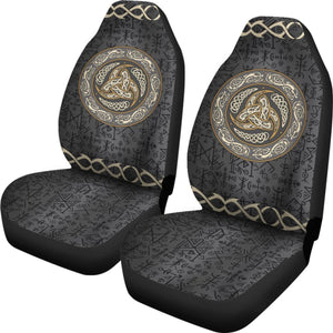 Viking - Triple Horns Of Odin Car Seat Covers Nn8 Universal Fit 215521 - CarInspirations