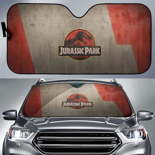 Vintage Jurassic Park Auto Sun Shade Nh07 Universal Fit 111204 - CarInspirations