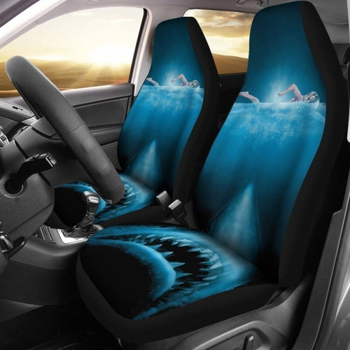 Vintage Movies Jaw Shark Car Seat Covers Universal Fit 194801 - CarInspirations