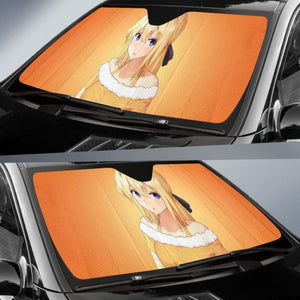 Violet Evergarden Anime Girl Orange 4K Car Sun Shade Universal Fit 225311 - CarInspirations