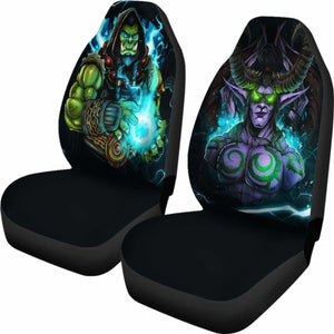 Warcraft Illidan Stormrage X Thrall Car Seat Covers Universal Fit 051012 - CarInspirations
