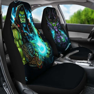 Warcraft Illidan Stormrage X Thrall Car Seat Covers Universal Fit 051012 - CarInspirations