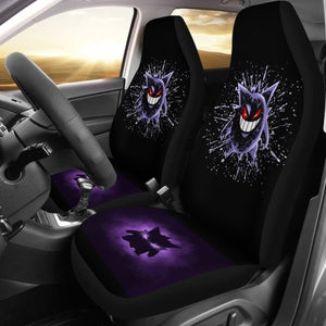 Water Color Gengar Pokemon Car Seat Covers Nh07 Universal Fit 225721 - CarInspirations