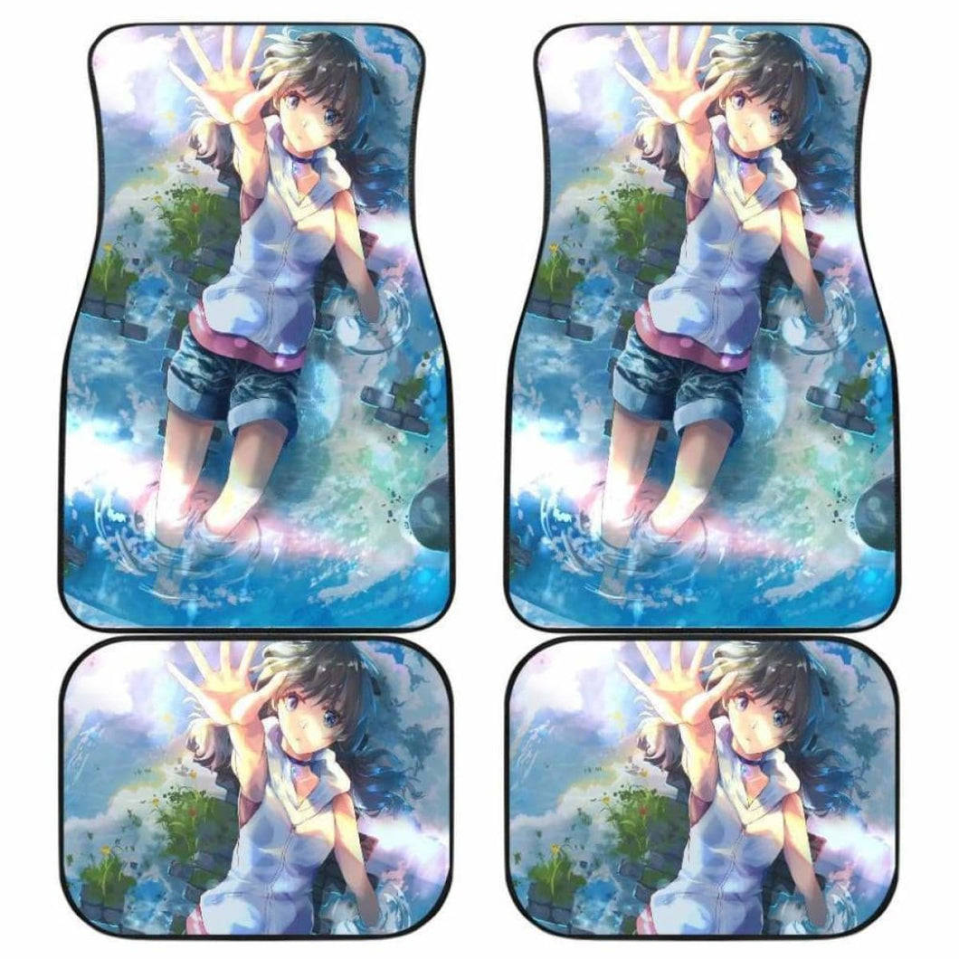 Weathering With You Anime Car Mats Universal Fit - CarInspirations