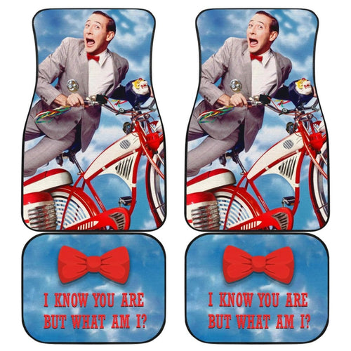 Wee Pee Herman Art Bike Car Floor Mats Amazing Gift Ideas Universal Fit 173905 - CarInspirations