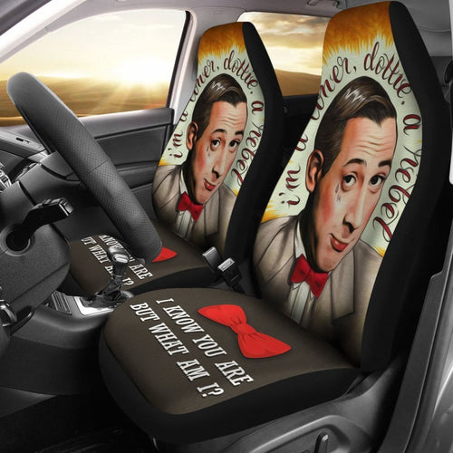 Wee Pee Herman Art Car Seat Covers Amazing Gift Ideas Universal Fit 173905 - CarInspirations