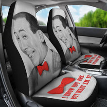 Load image into Gallery viewer, Wee Pee Herman Art Movie Car Seat Covers Amazing Gift Ideas Universal Fit 173905 - CarInspirations