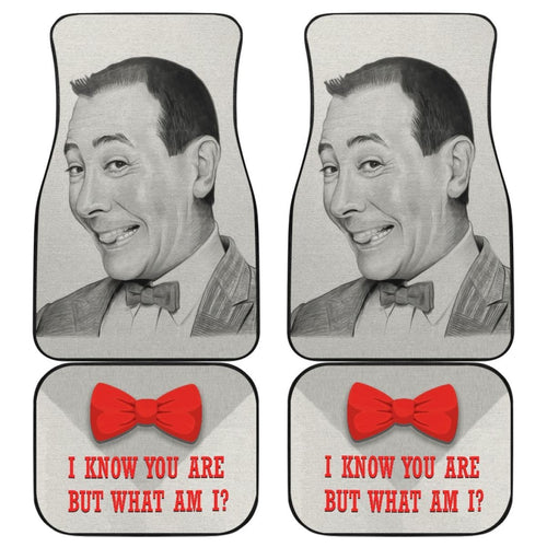 Wee Pee Herman Funny Car Floor Mats Amazing Gift Ideas Universal Fit 173905 - CarInspirations