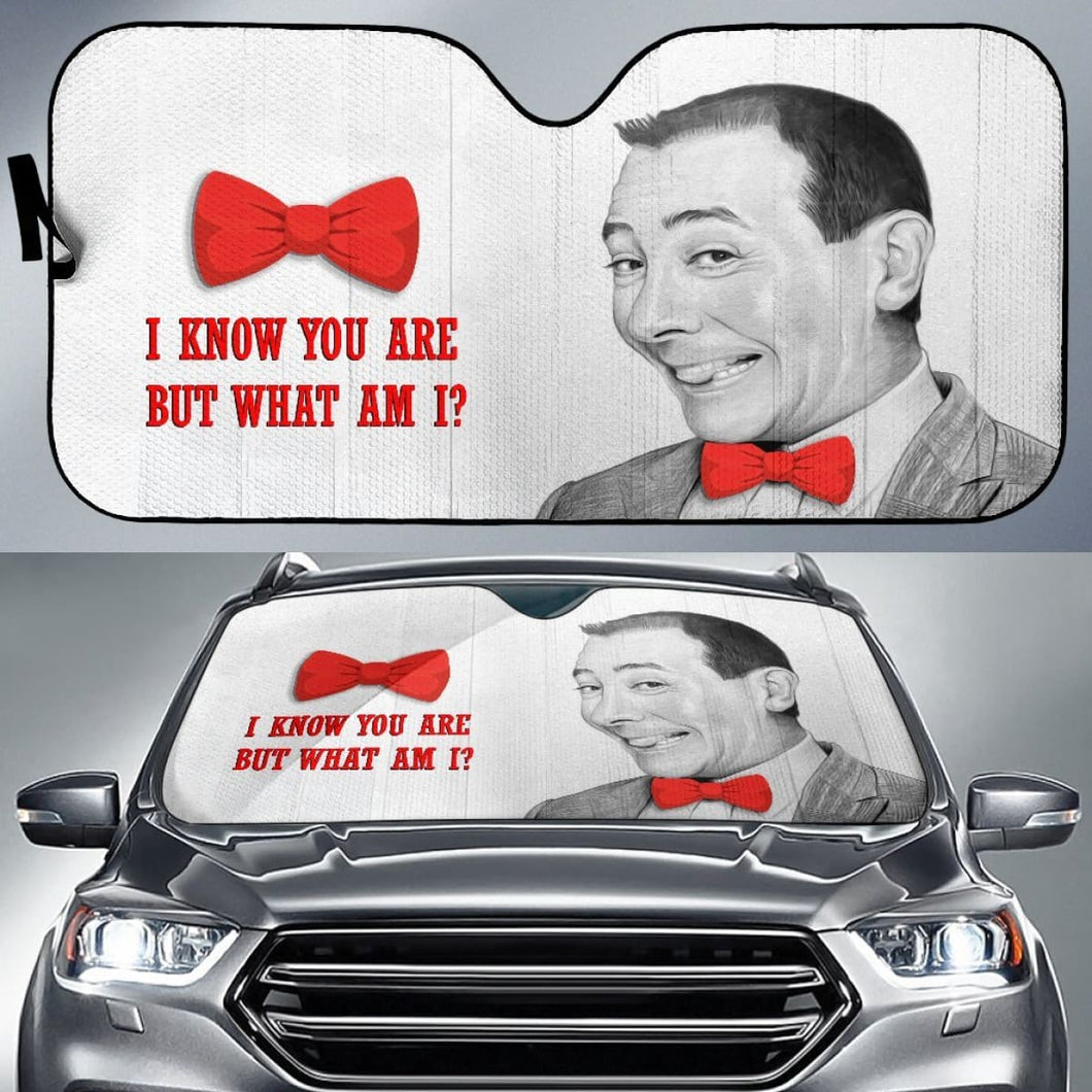 Wee Pee Herman Funny Car Sun Shades Amazing Gift Ideas Universal Fit 173905 - CarInspirations
