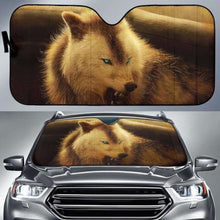 Load image into Gallery viewer, Werewolf Arctic Wolf Car Sun Shades 918b Universal Fit - CarInspirations
