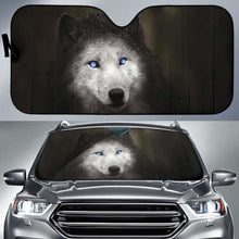 Load image into Gallery viewer, Werewolf Blue Eyes Car Sun Shades 918b Universal Fit - CarInspirations