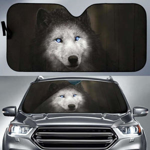 Werewolf Blue Eyes Car Sun Shades 918b Universal Fit - CarInspirations