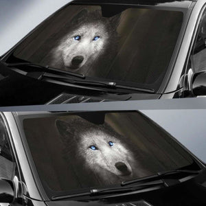 Werewolf Blue Eyes Car Sun Shades 918b Universal Fit - CarInspirations