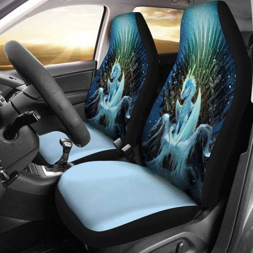 White Walker Ice Dragon Got 8 Car Seat Covers Universal Fit 051012 - CarInspirations