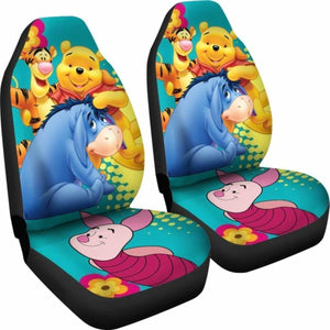 Winnie The Pooh Poster For Fans Car Seat Cover Universal Fit 051012 - CarInspirations