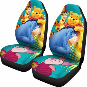 Winnie The Pooh Poster For Fans Car Seat Cover Universal Fit 051012 - CarInspirations