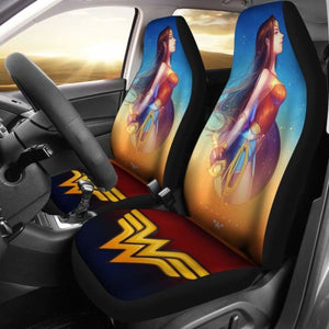 Wonder Woman Anime Seat Covers 101719 Universal Fit - CarInspirations