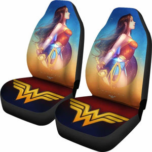 Wonder Woman Anime Seat Covers 101719 Universal Fit - CarInspirations