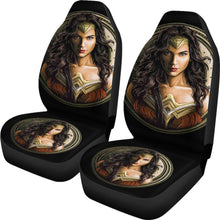 Load image into Gallery viewer, Wonder Woman Art Car Seat Covers Movie Fan Gift H040120 Universal Fit 225311 - CarInspirations