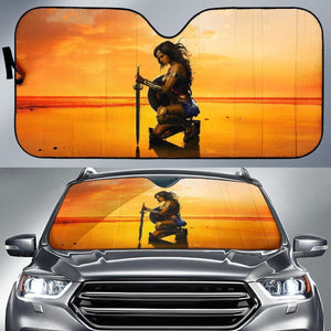 Wonder Woman Auto Sun Shade For Fan Mn05 Universal Fit 111204 - CarInspirations